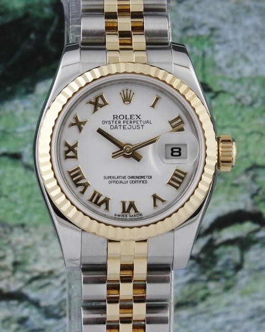(image for) A ROLEX LADY SIZE OYSTER PERPETUAL DATEJUST - 179173